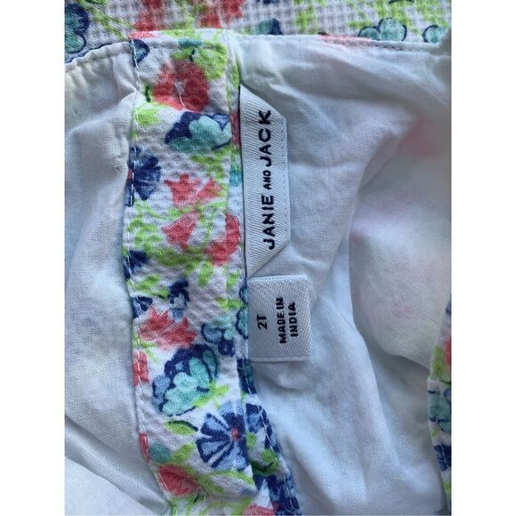 Janie & Jack Ditsy Floral Peplum Dress size 2T Toddler Girl - Picture 6 of 9